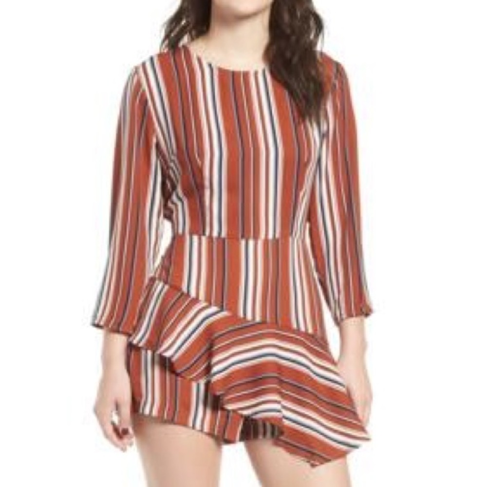 Lush Romper in Burnt Orange